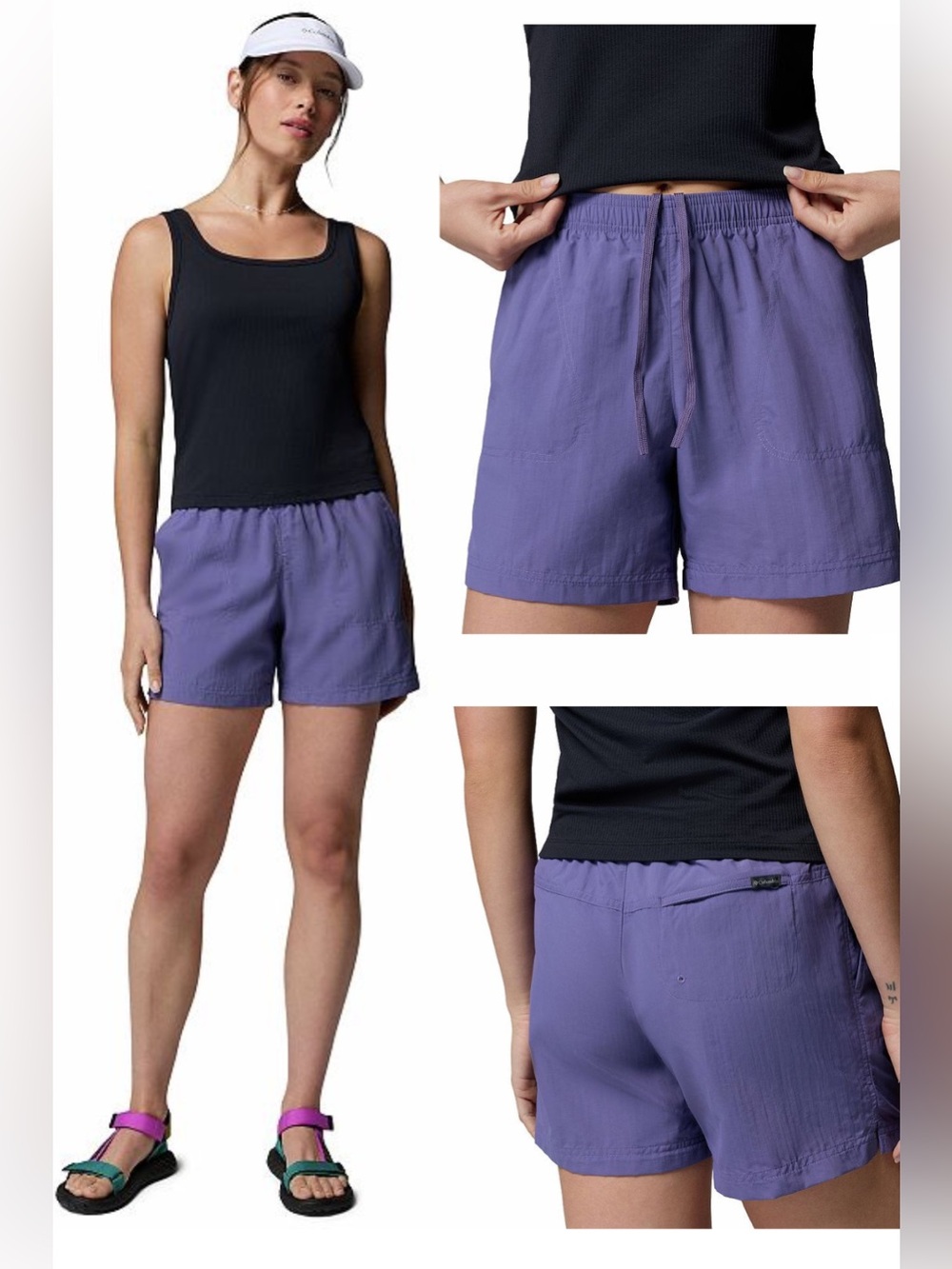 Columbia Sandy River Nylon Hiking Athletic Shorts Women's Size L